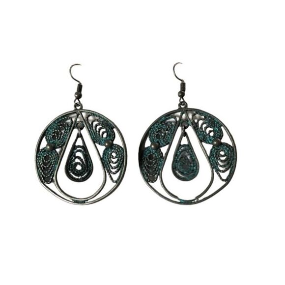 Boho Antique Earrings (A)91 - Picture 1 of 7